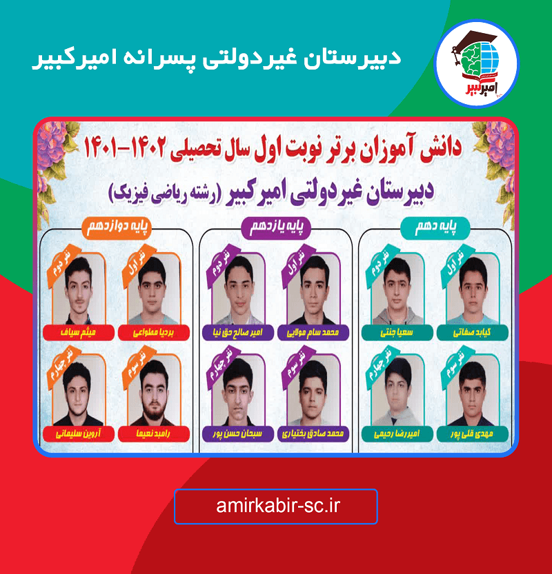 دبیرستان غیردولتی پسرانه امیرکبیر